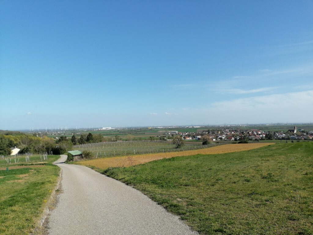 Beim Hinunterlaufen hat man einen schönen Ausblick