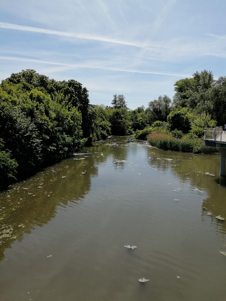 Erkunden der grünanlagen 